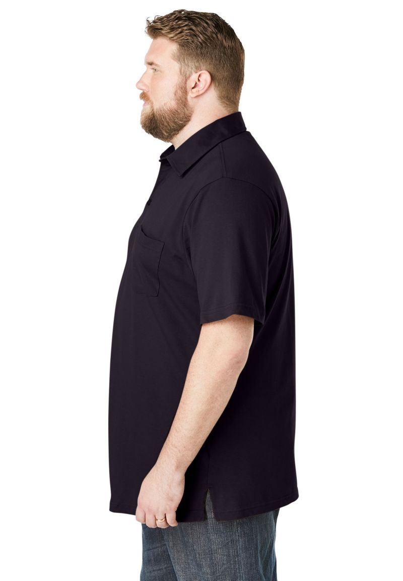 Men's Shrink-Less Lightweight Longer-Length V-neck T-shirt