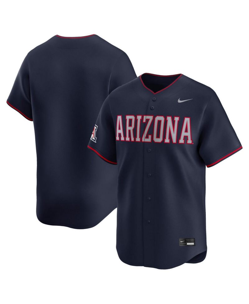 Men's Navy Arizona Wildcats College Limited Baseball Jersey