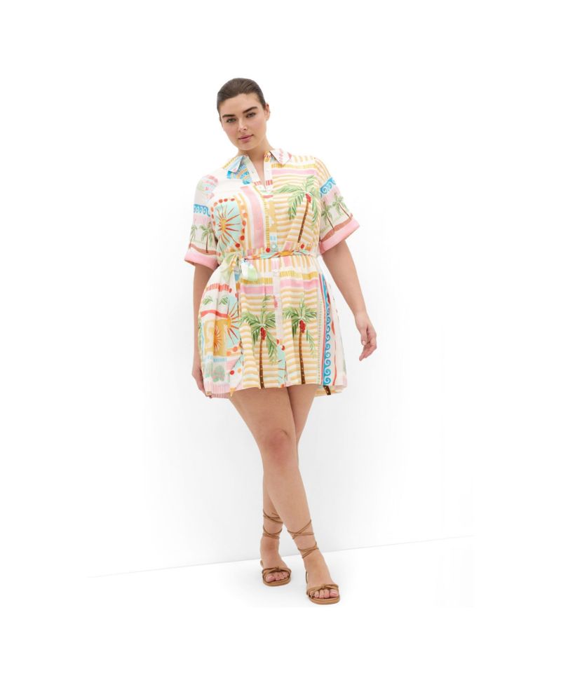 Women's Lia Sea Dream Placement Print Mini Dress