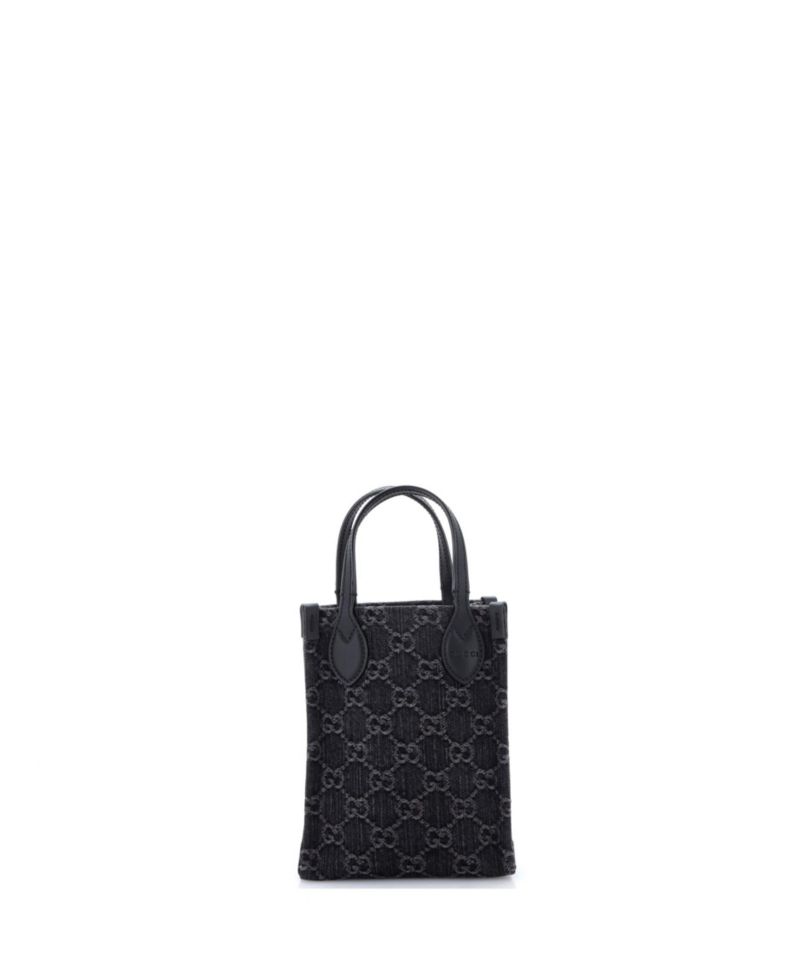 Mini Vertical Tote GG Denim
