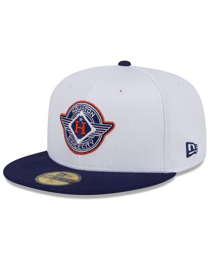Men's White/Navy Houston Astros 2025 City Connect Batting Practice 59FIFTY Fitted Hat