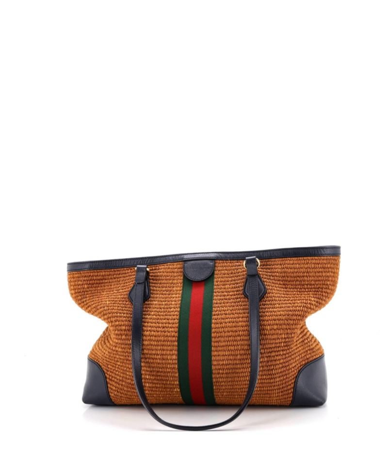 Medium Ophidia Shopping Tote Straw