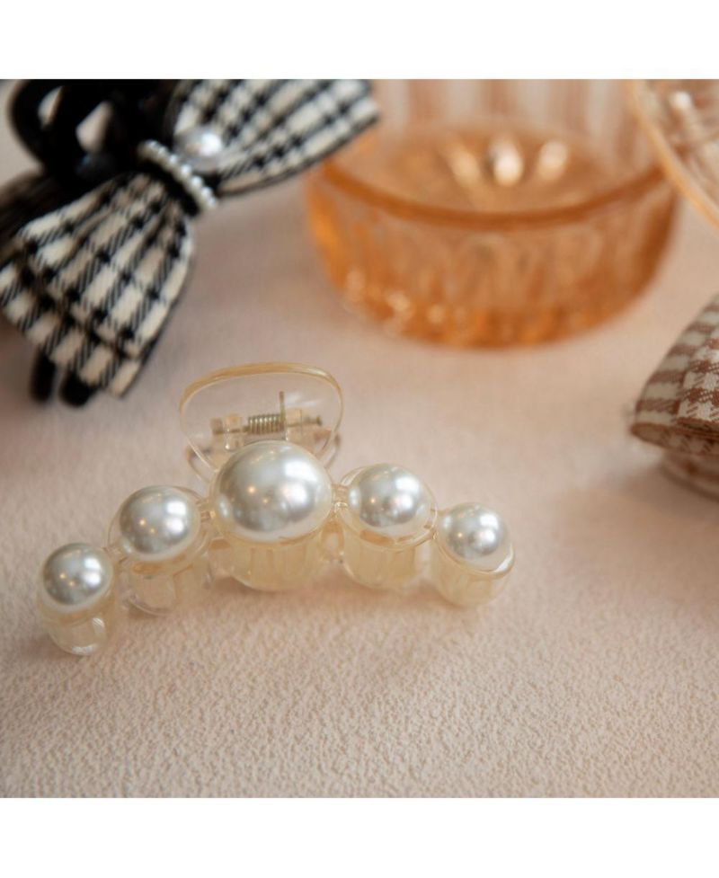 Dots Clip - Pearl White