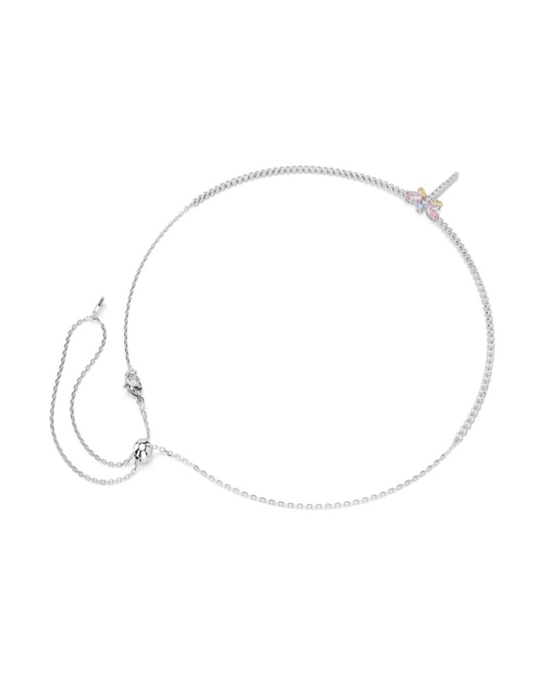 Ariana Grande x Mixed Cuts, Dragonfly, Multicolored, Rhodium-Plated Y Necklace