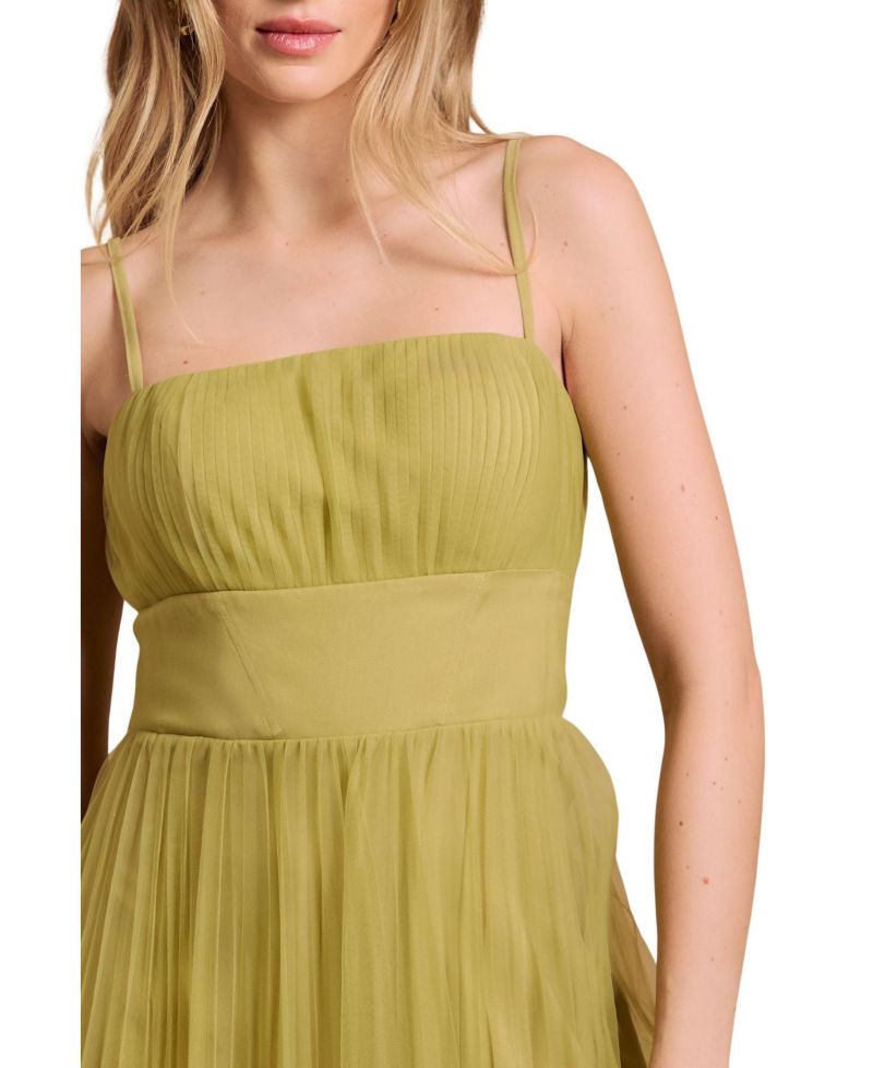 Women's Sweetheart Neck Corset Detail Maxi Dress