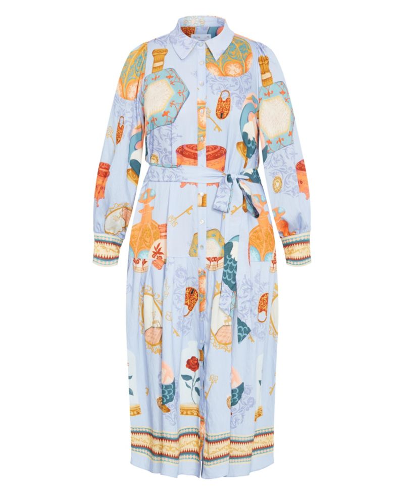 Women's Plus Size Stella Beauty Print Maxi Dress