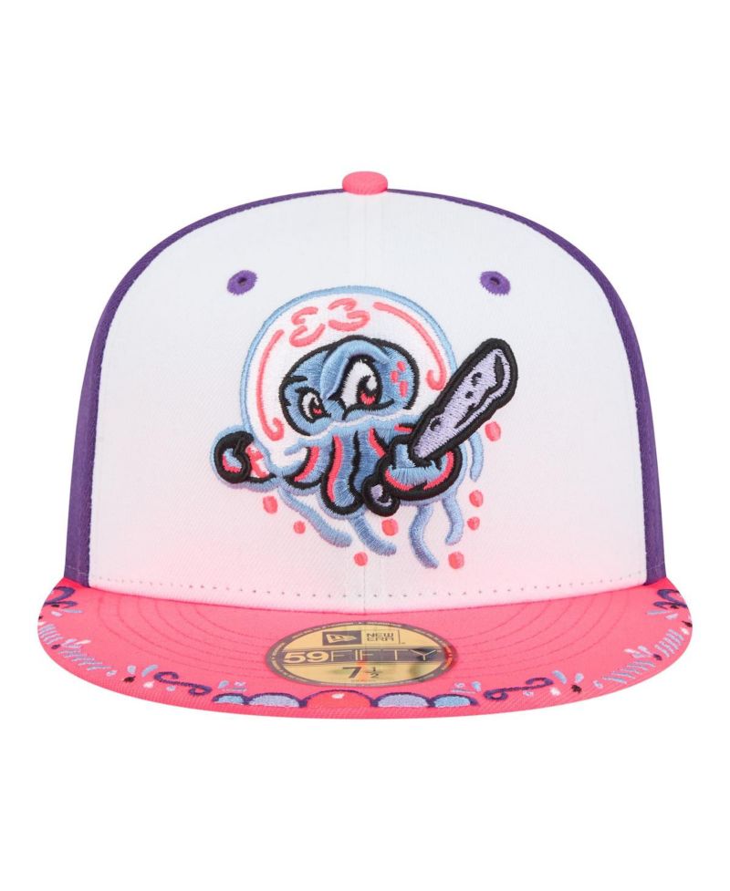 Men's White/Pink Jersey Shore BlueClaws 2026 Copa De La Diversion 59FIFTY Fitted Hat