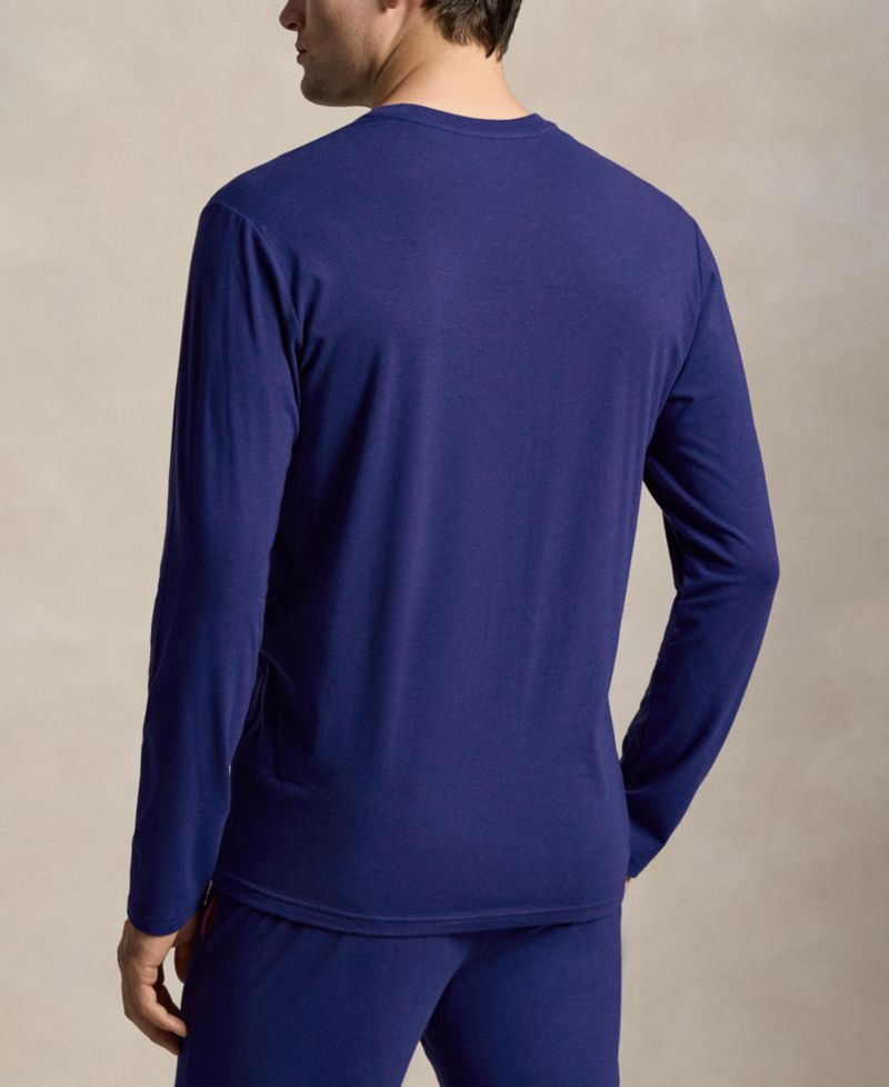 Men's Long-Sleeve Crewneck Cotton-Modal Blend T-Shirt