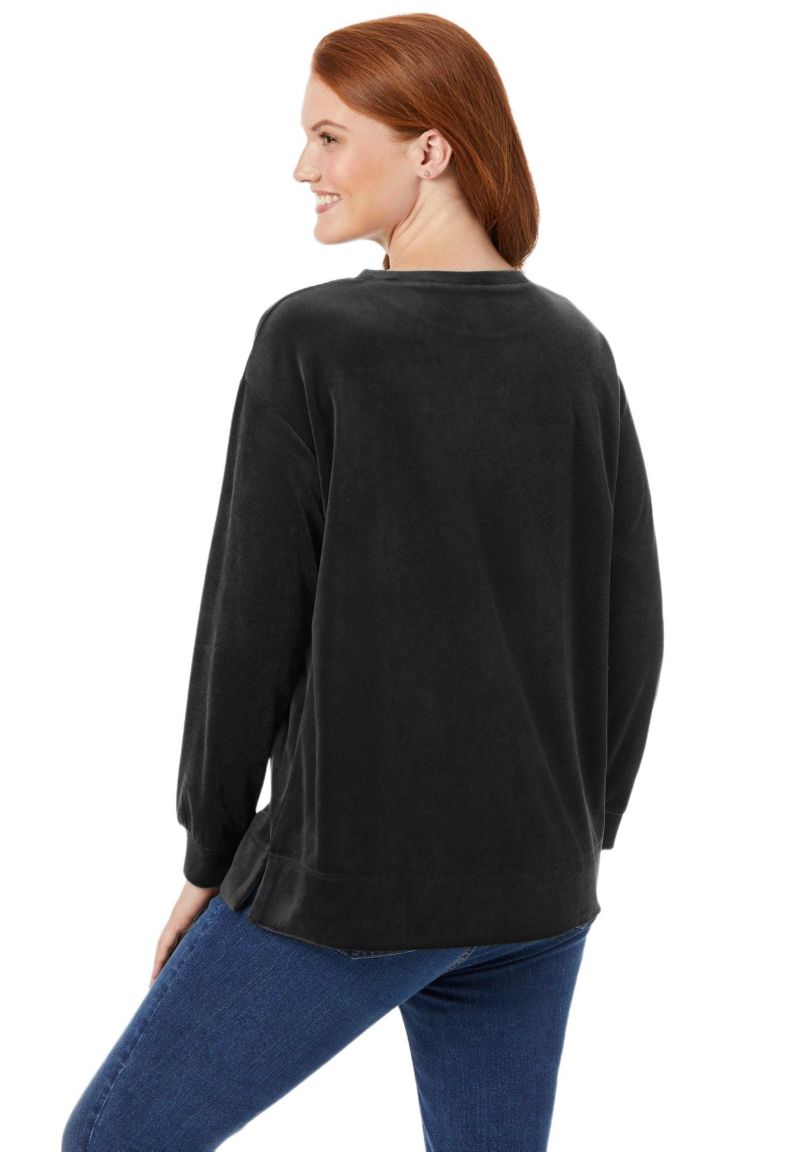Women's Within Plush Velour Tunic Sweatshirt