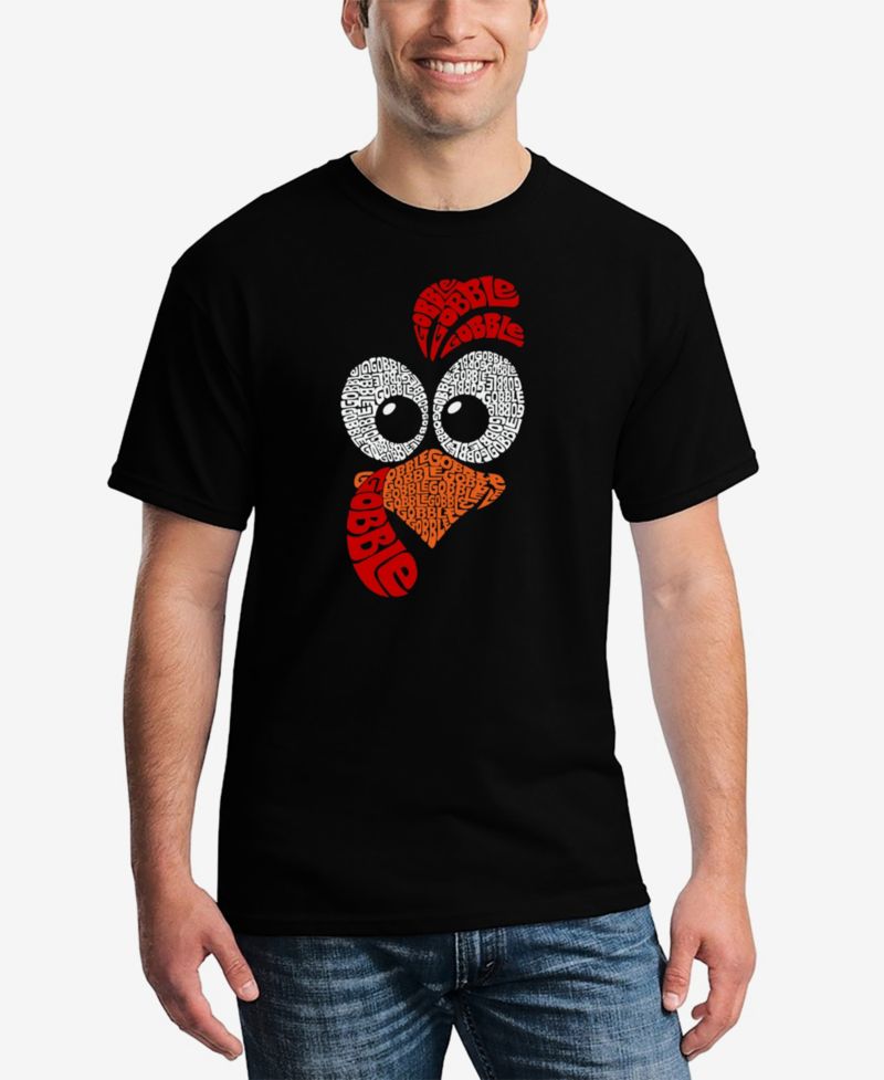 Men's Turkey Face Word Art T-Shirt