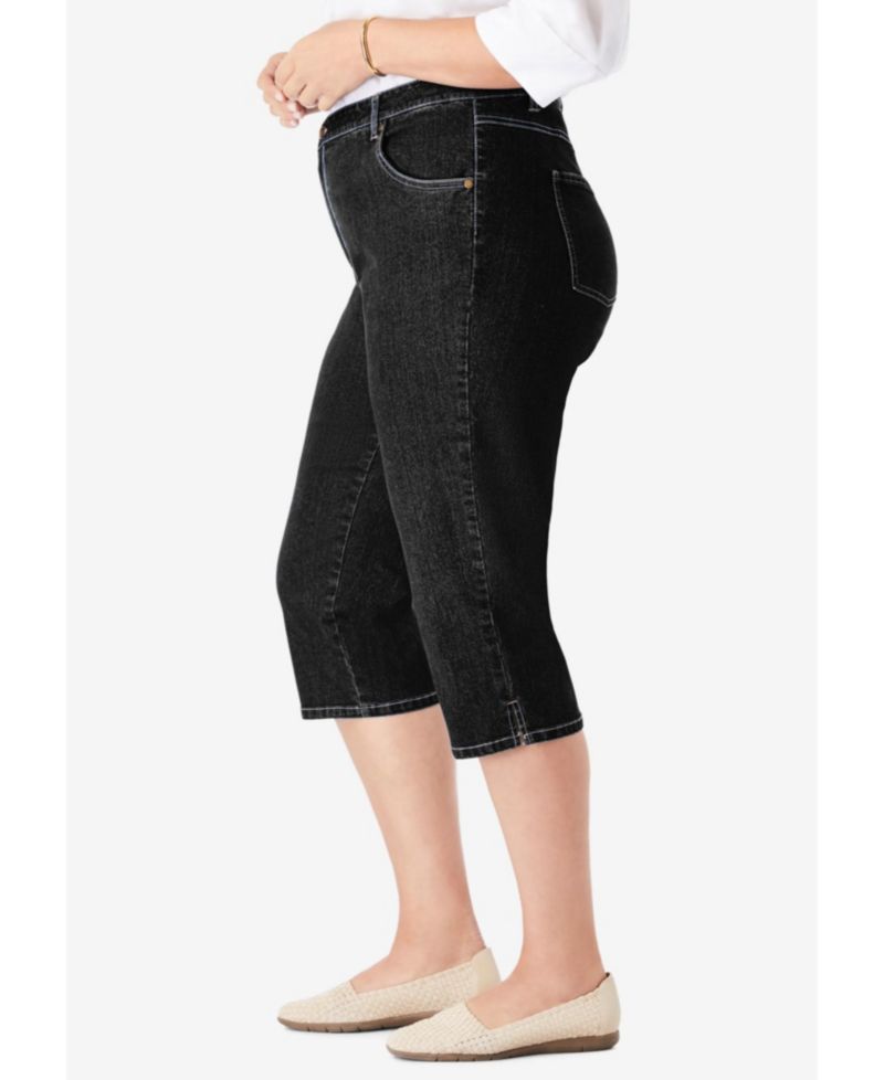 Women's Within Stretch Denim Five-Pocket Capri Jeans