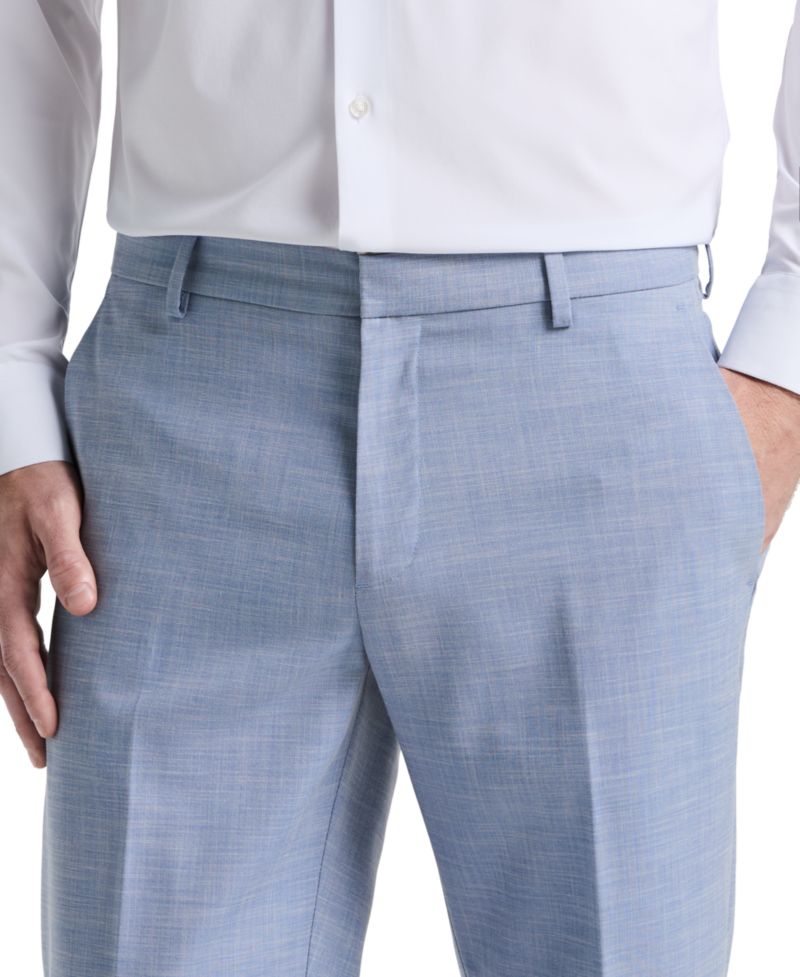 Men's Modern-Fit Sharkskin Dress Pants