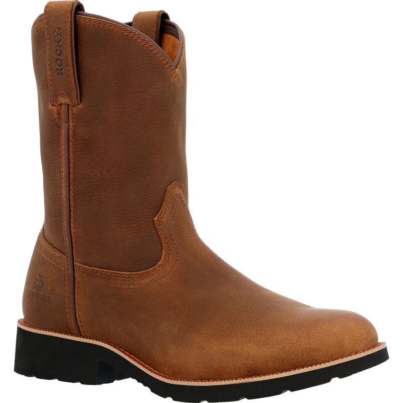 Men's Monocrepe Unlined Pull-On Western Boot