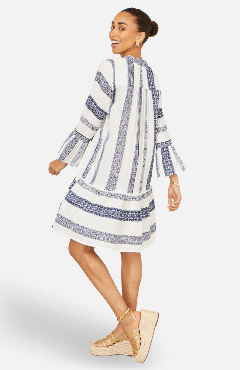 Women's Cotton Stripe Tunic Dress