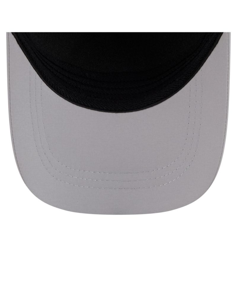 Men's Gray Houston Astros Patch 39THIRTY A-Frame M-Crown Perforated Flex Hat