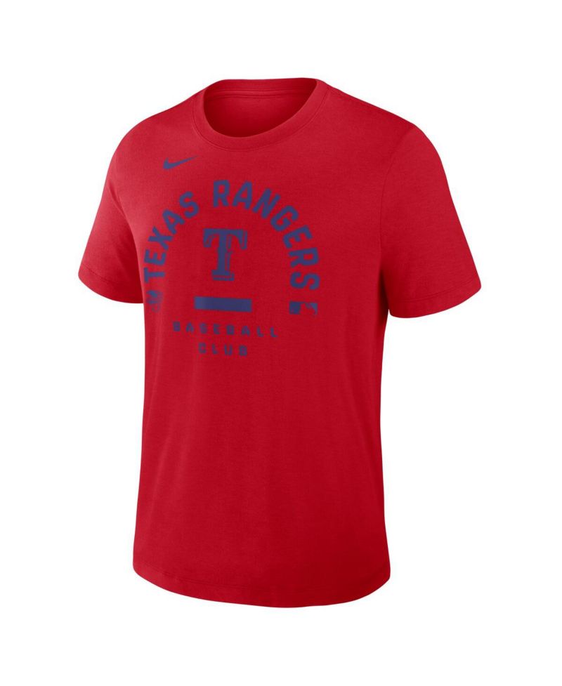 Men's Red Texas Rangers Authentic Collection Early Work Tri-Blend Dri-FIT T-Shirt