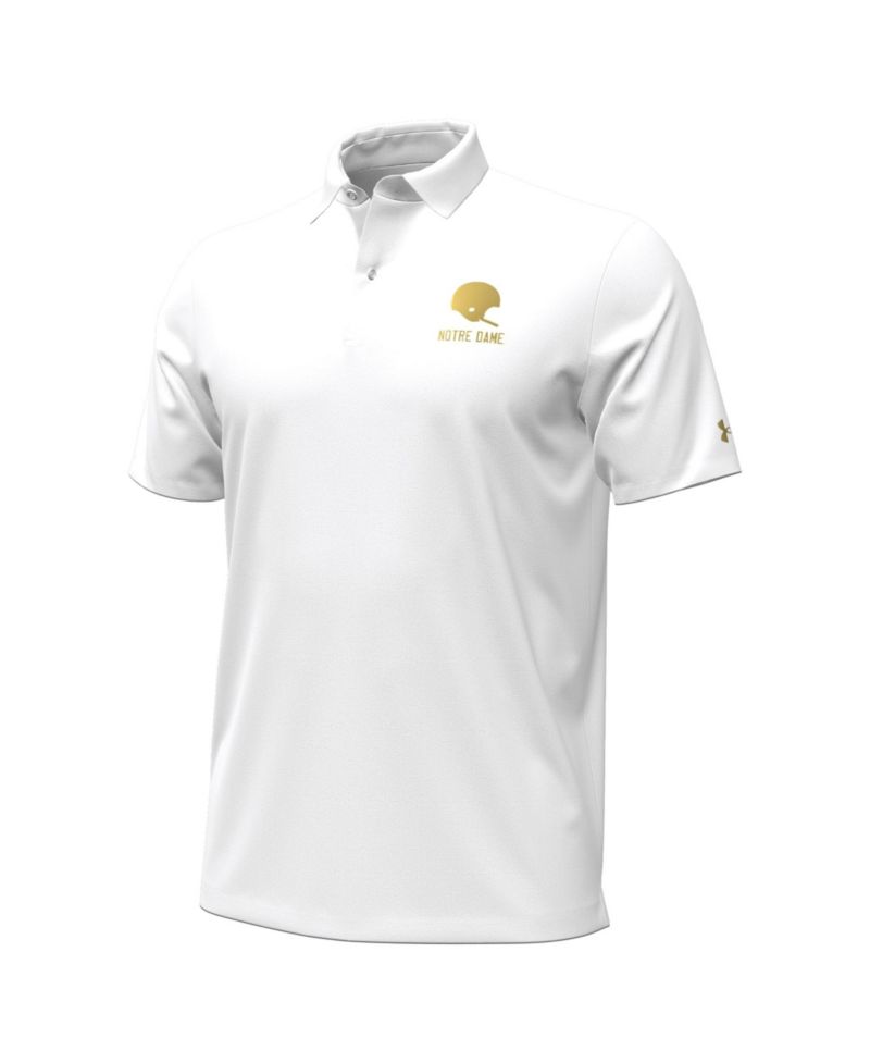 Men's White Notre Dame Fighting Irish 2026 Shamrock Series Performance Playoff Polo
