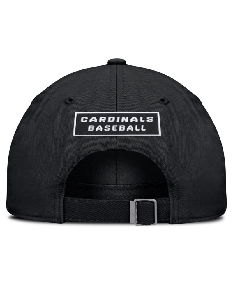 Men's Black St. Louis Cardinals Primetime Club Adjustable Hat