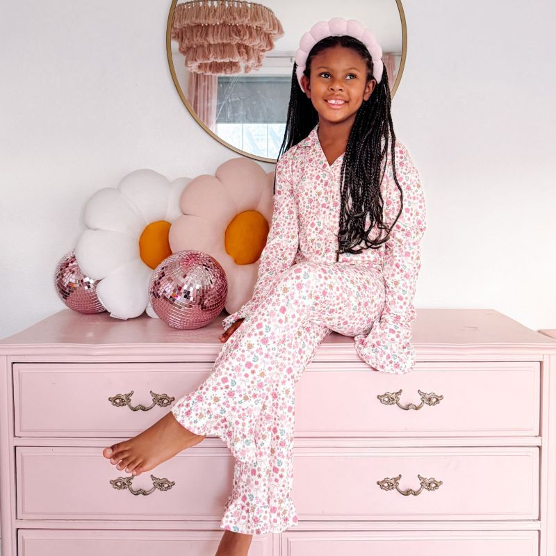 Toddler Girls Berry Floral Two-Piece Set