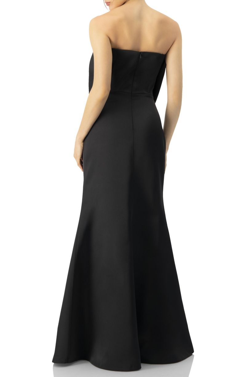 Women's Strapless Mermaid Gown with Bow