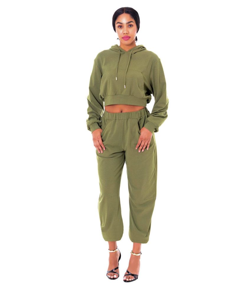 Women's TONI OVERSIZED CROP HOODIE