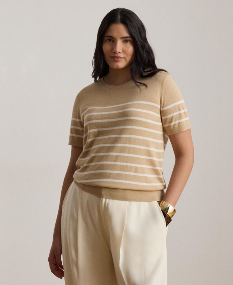 Women's Crewneck Short-Sleeve Sweater