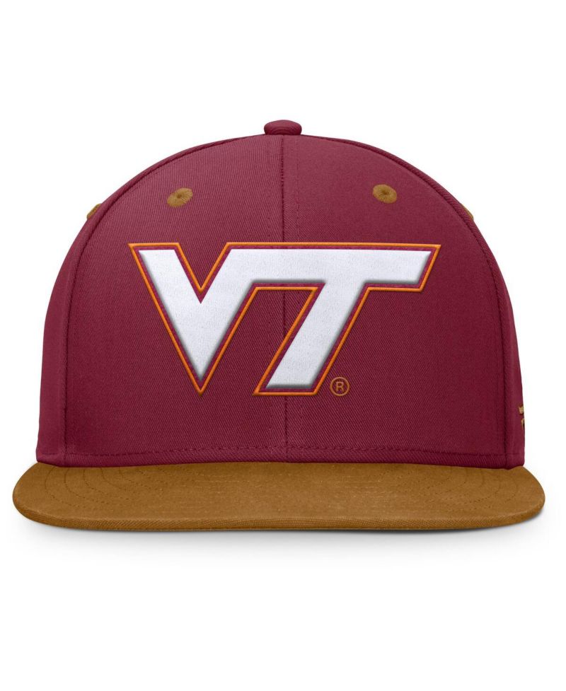 Men's Maroon/Brown Virginia Tech Hokies NoBo Fitted Hat