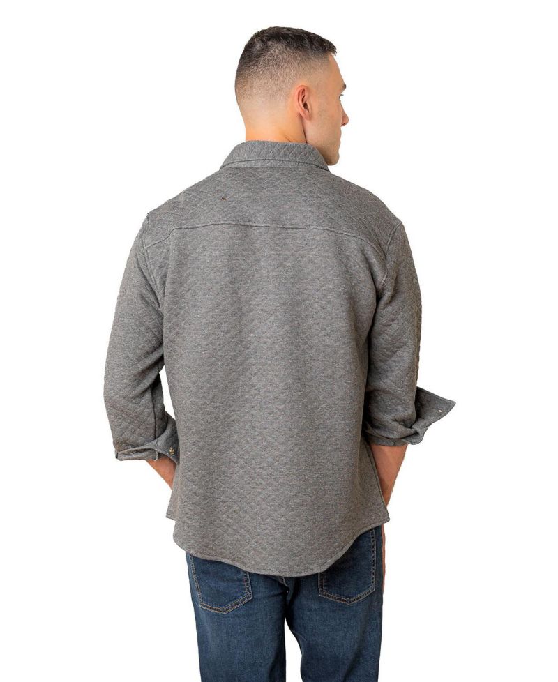 Men's Hope and Henry Long Sleeve Quilted Shirt Jacket