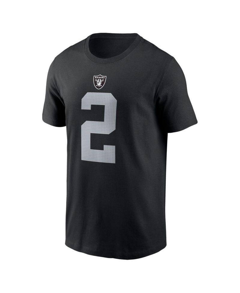 Men's Ashton Jeanty Black Las Vegas Raiders 2025 NFL Draft First Round Pick Name & Number T-Shirt