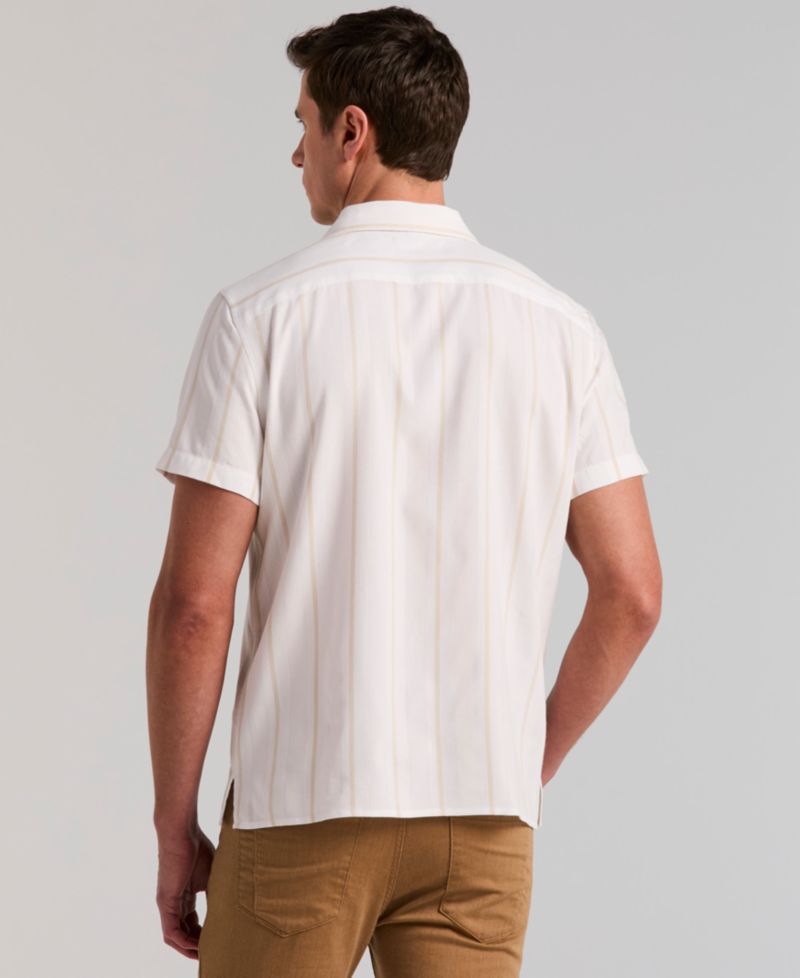 Men's Striped Camp Shirt