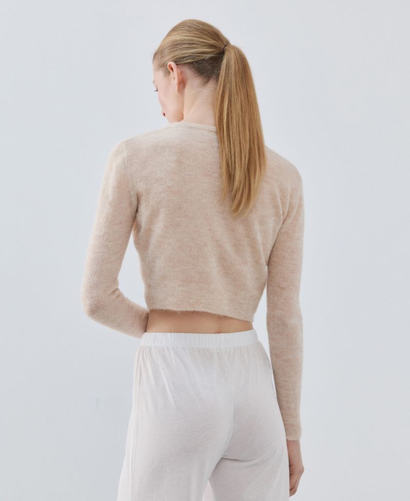 Women's Short Wool Cardigan