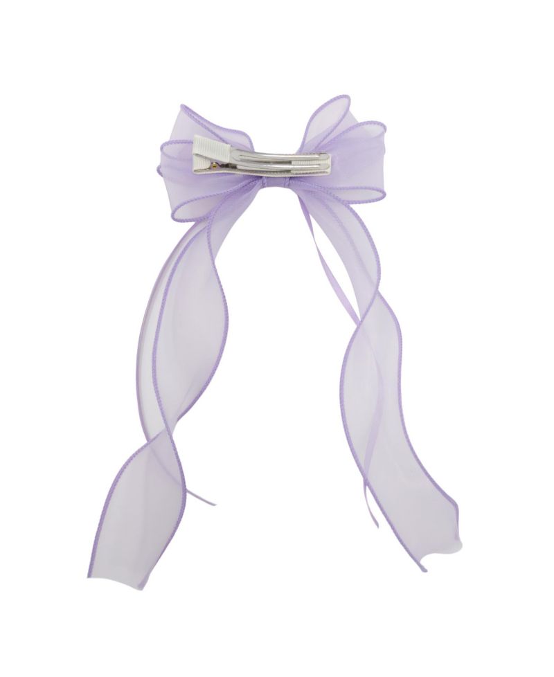 Girls Organza Double Ribbon Clip Gift Set with Tin Case