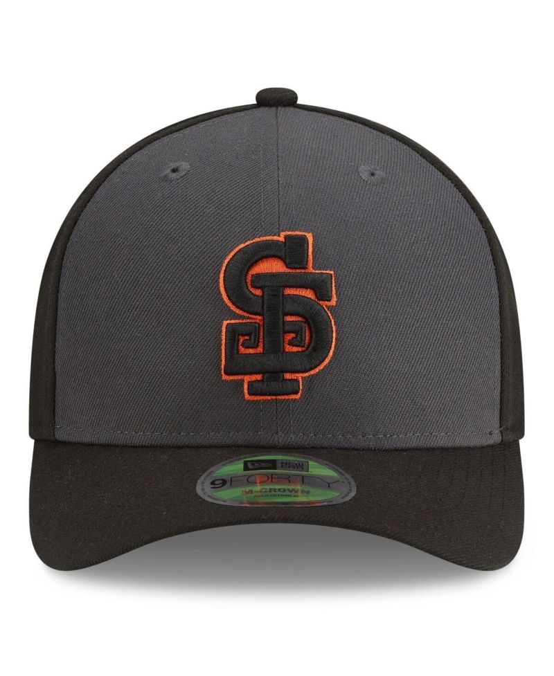 Men's Gray/Black San Francisco Giants Player Replica Alternate 9FORTY M-Crown Adjustable Hat