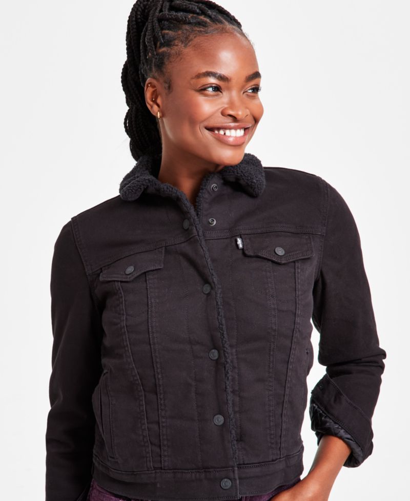 Women's Original Denim Trucker with Sherpa Lining