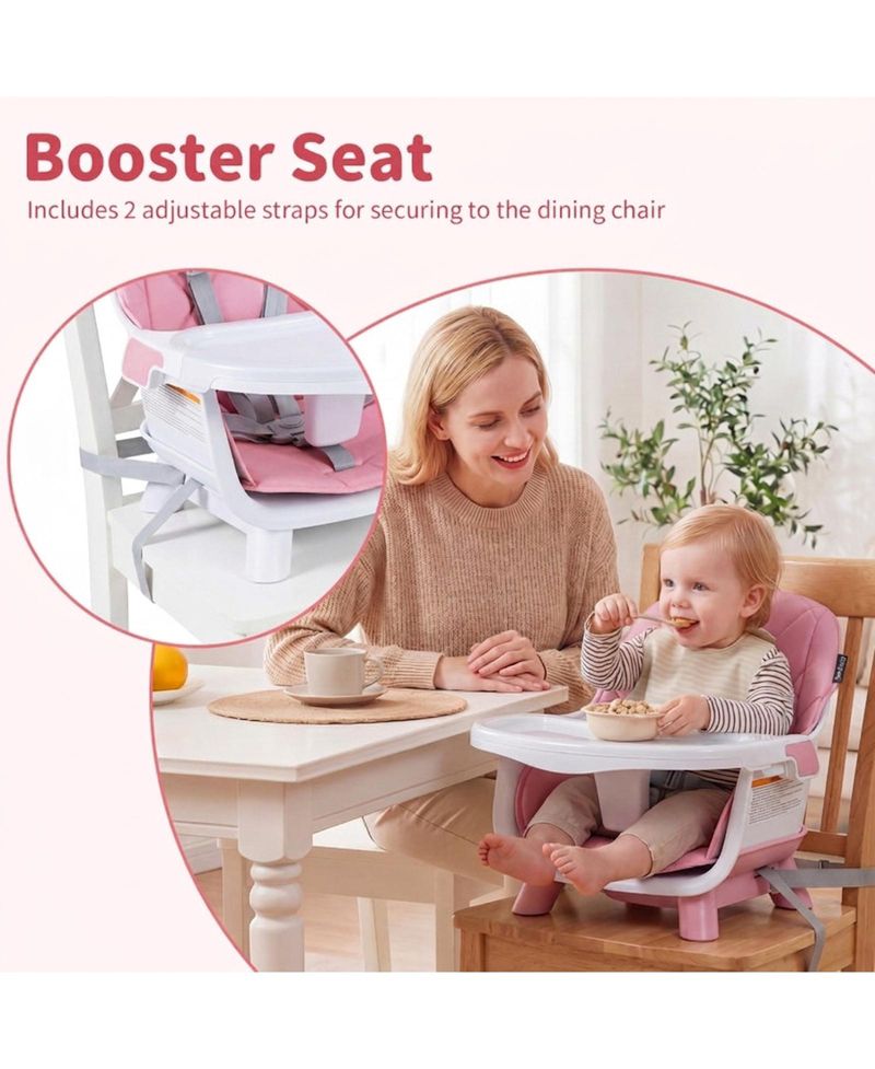 Convertible High Chair with Under-Seat Storage