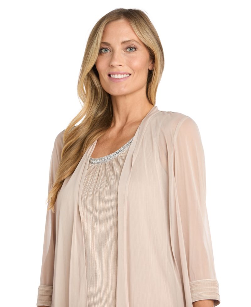 Women's Embellished-Neck Jacket Dress