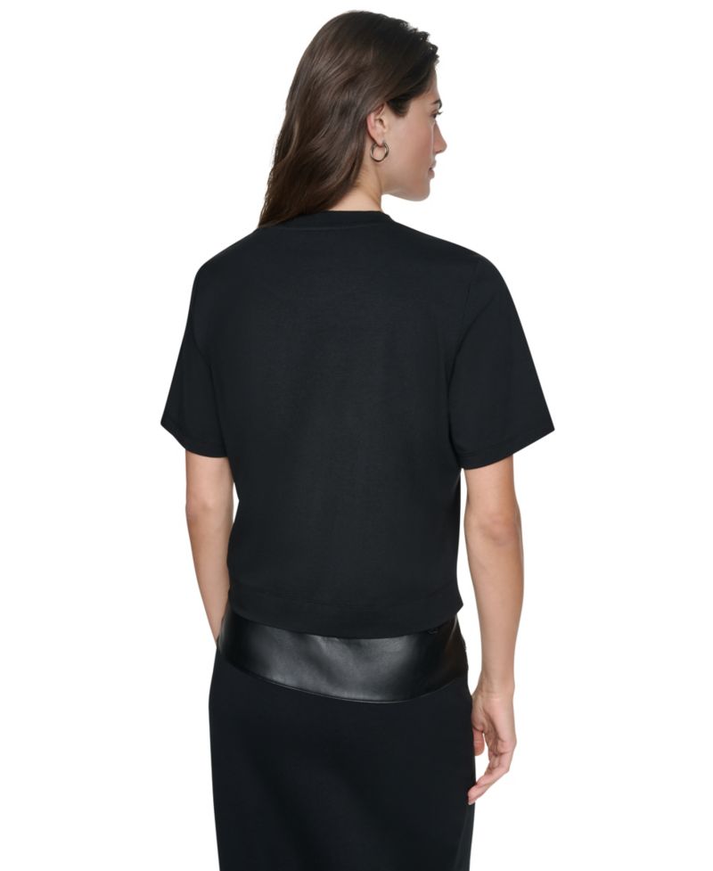 Women's Charm Bracelet Graphic-Cropped T-Shirt
