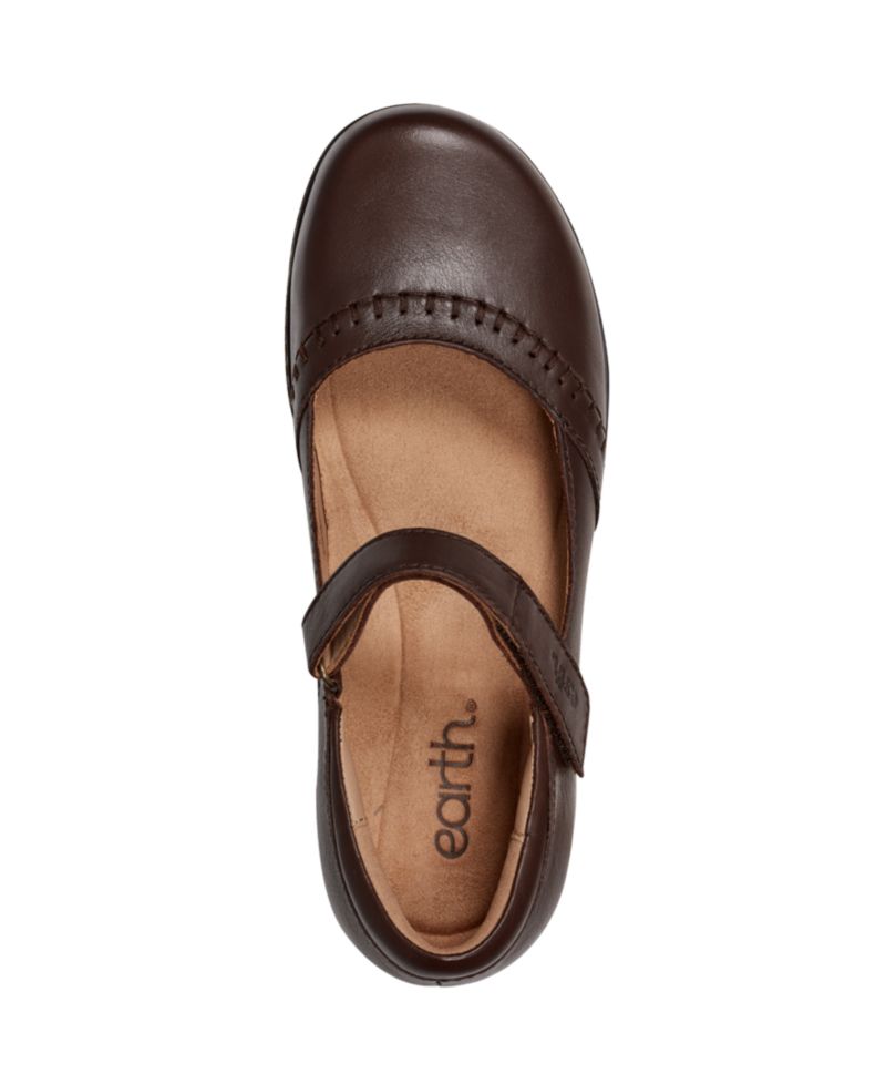 Women's Kalece Leather Stitched Mary Jane Flats