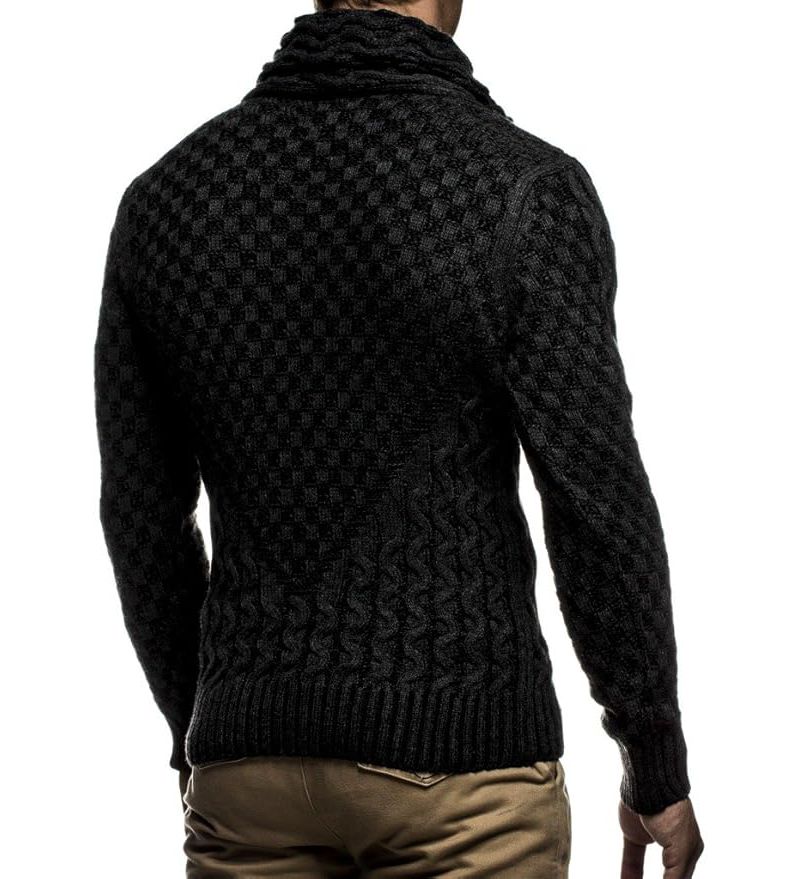 Men's Chunky Knit Pullover Sweater