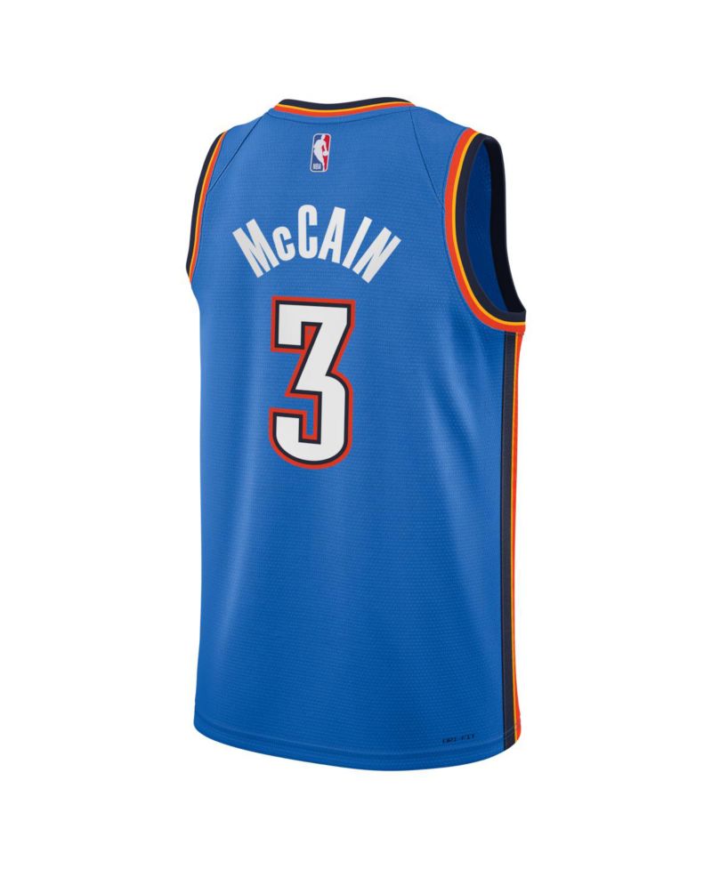 Big Boys and Girls Jared McCain Blue Oklahoma City Thunder Swingman Jersey - Icon Edition