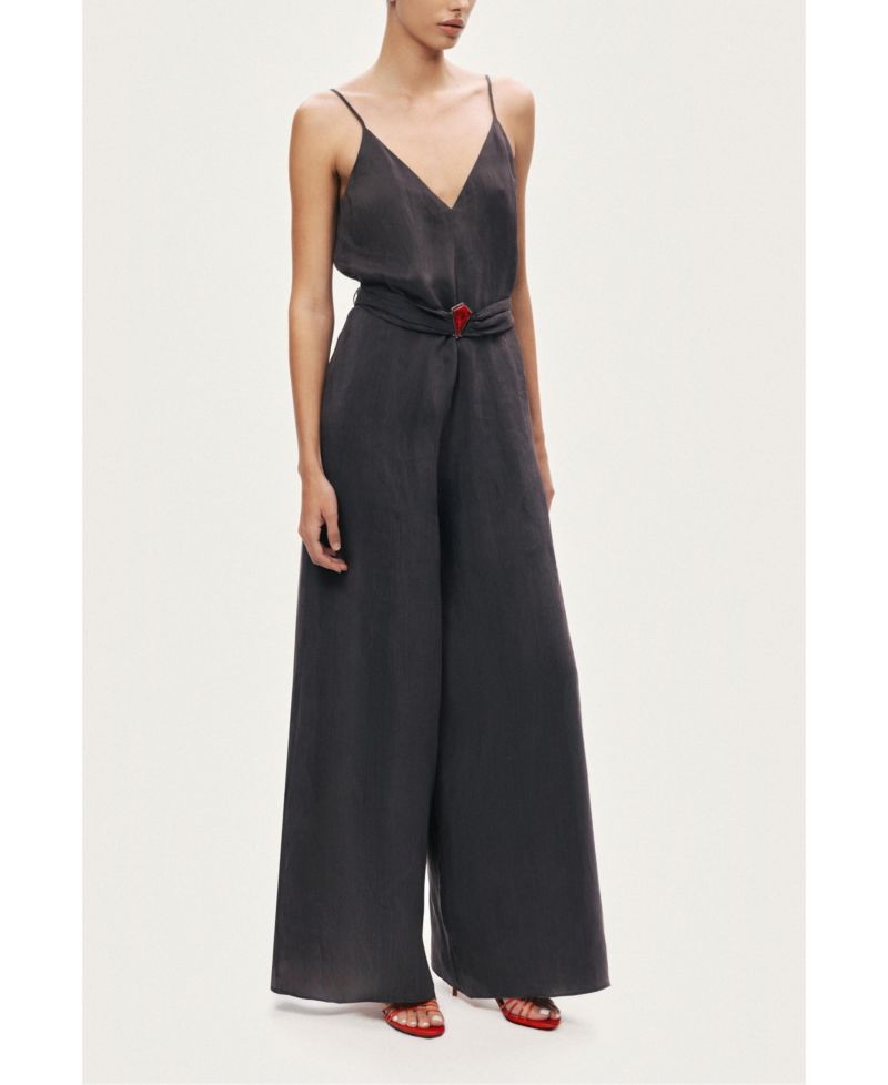 Women's V-Neck Spaghetti Strap Jumpsuit