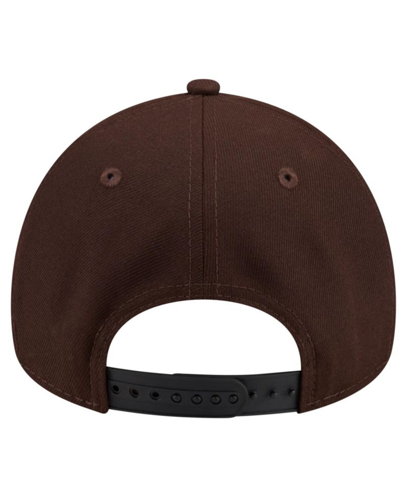Men's Dark Brown Cincinnati Bengals Burnt Wood A-Frame 9FORTY Adjustable Hat