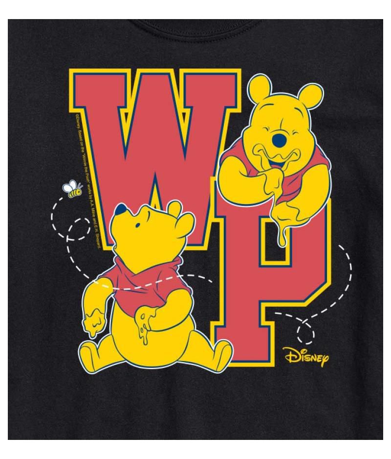 Hybrid Apparel Winnie the Pooh Collegiate Letters Men's Short Sleeve Tee