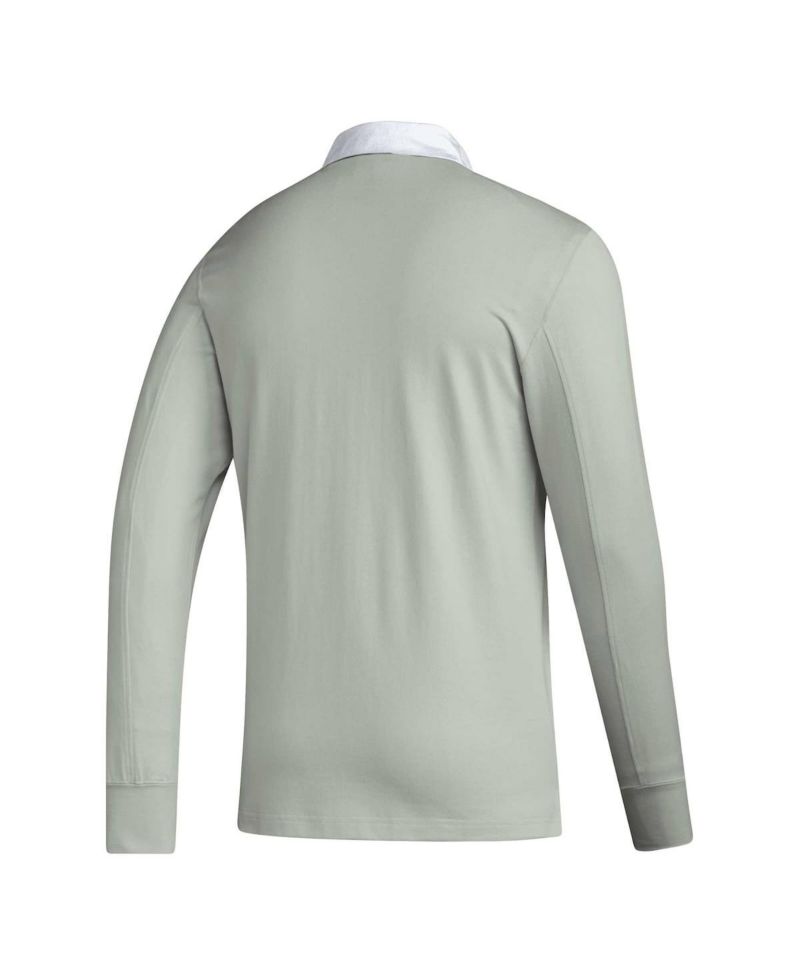 Men's 2023 Player Gray FC Cincinnati Travel Long Sleeve Polo Shirt