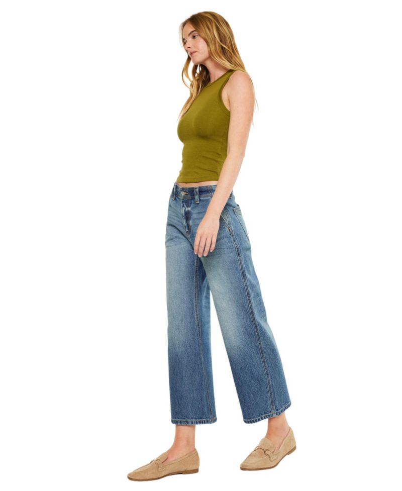 Women's Bells Mid Rise Loose Barrel Jeans