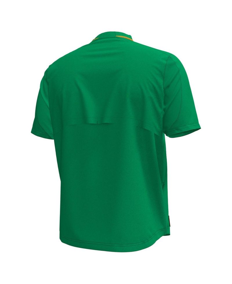 Men's Green Notre Dame Fighting Irish Motivate Quarter-Zip Performance Sweatshirt