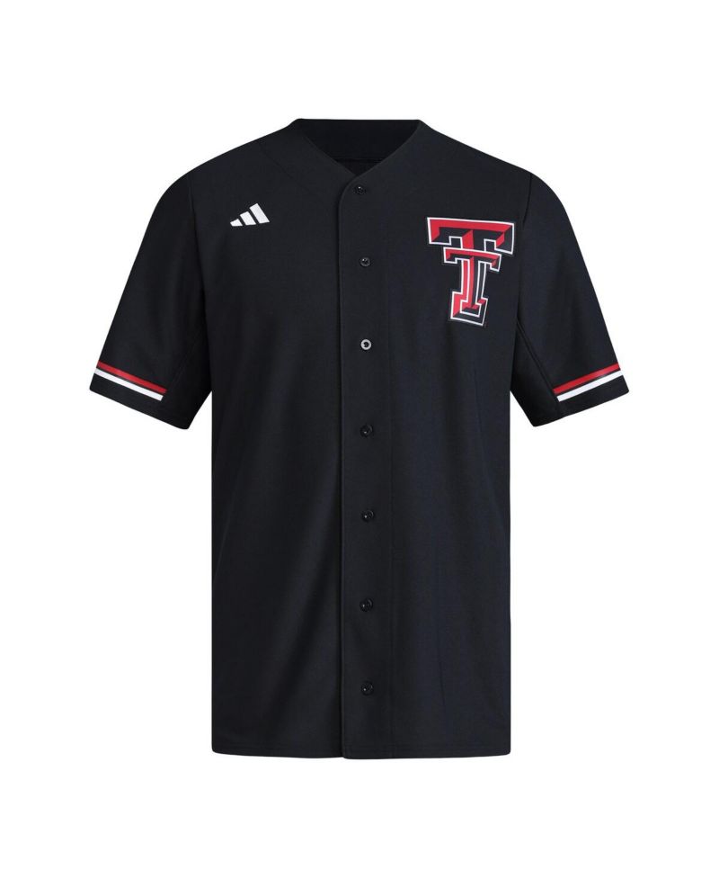 Men's Black Texas Tech Red Raiders Replica Baseball Jersey