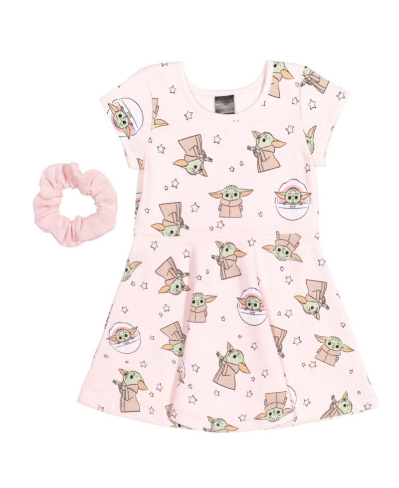 Girls Yoda French Terry Skater Dress to