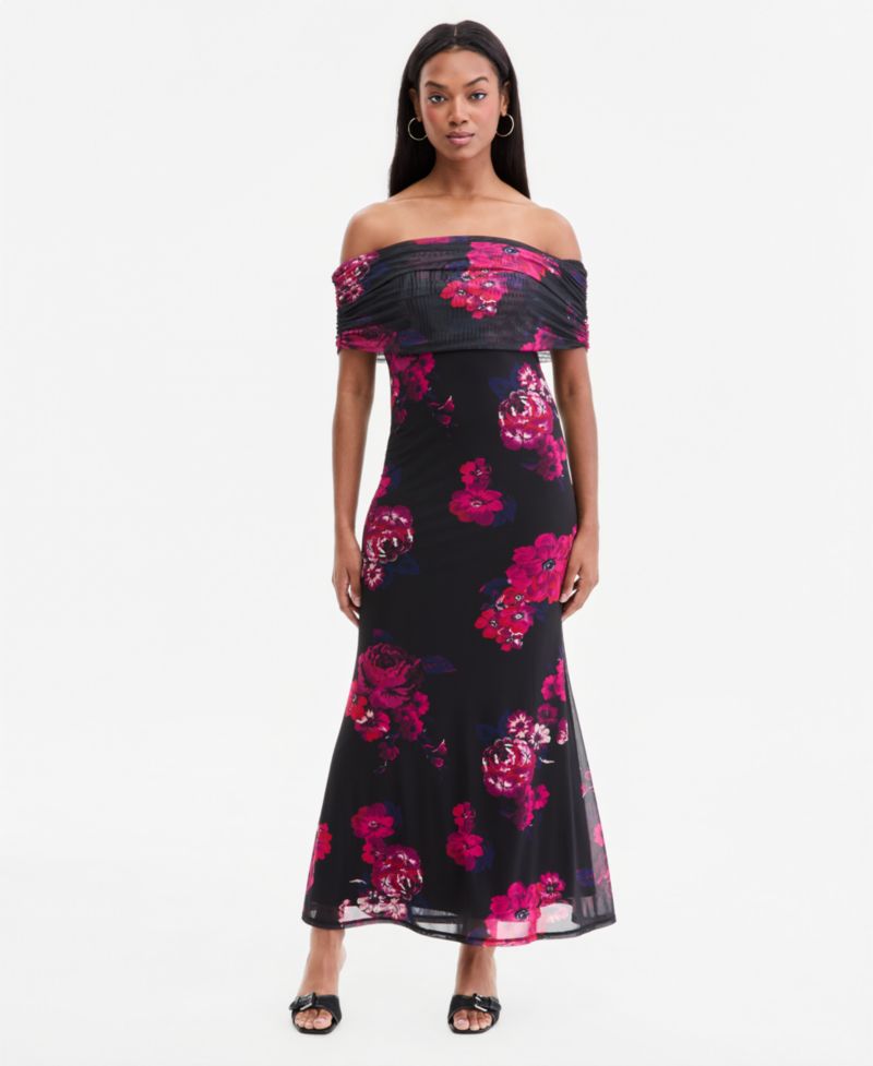 Women's Off-The-Shoulder Maxi Dress