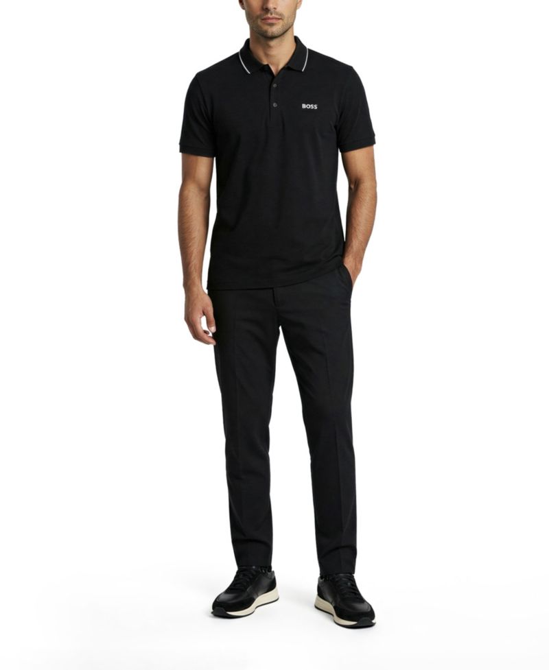 Men's Tonal Logo Slim-Fit Polo Shirt